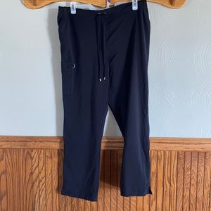 Relaxed fit Black Scrub Pants